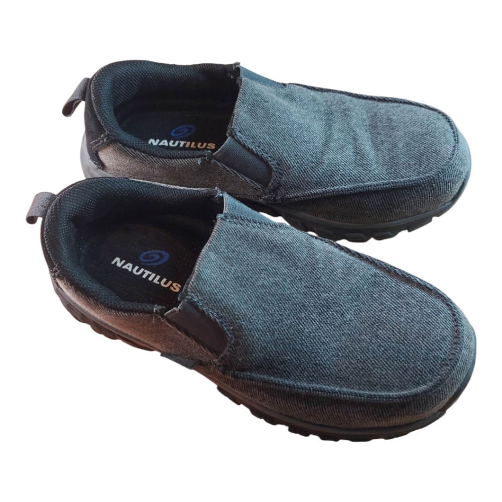 Women’s Breeze Charcoal Alloy Toe EH Slip-On Work Shoe Size 5